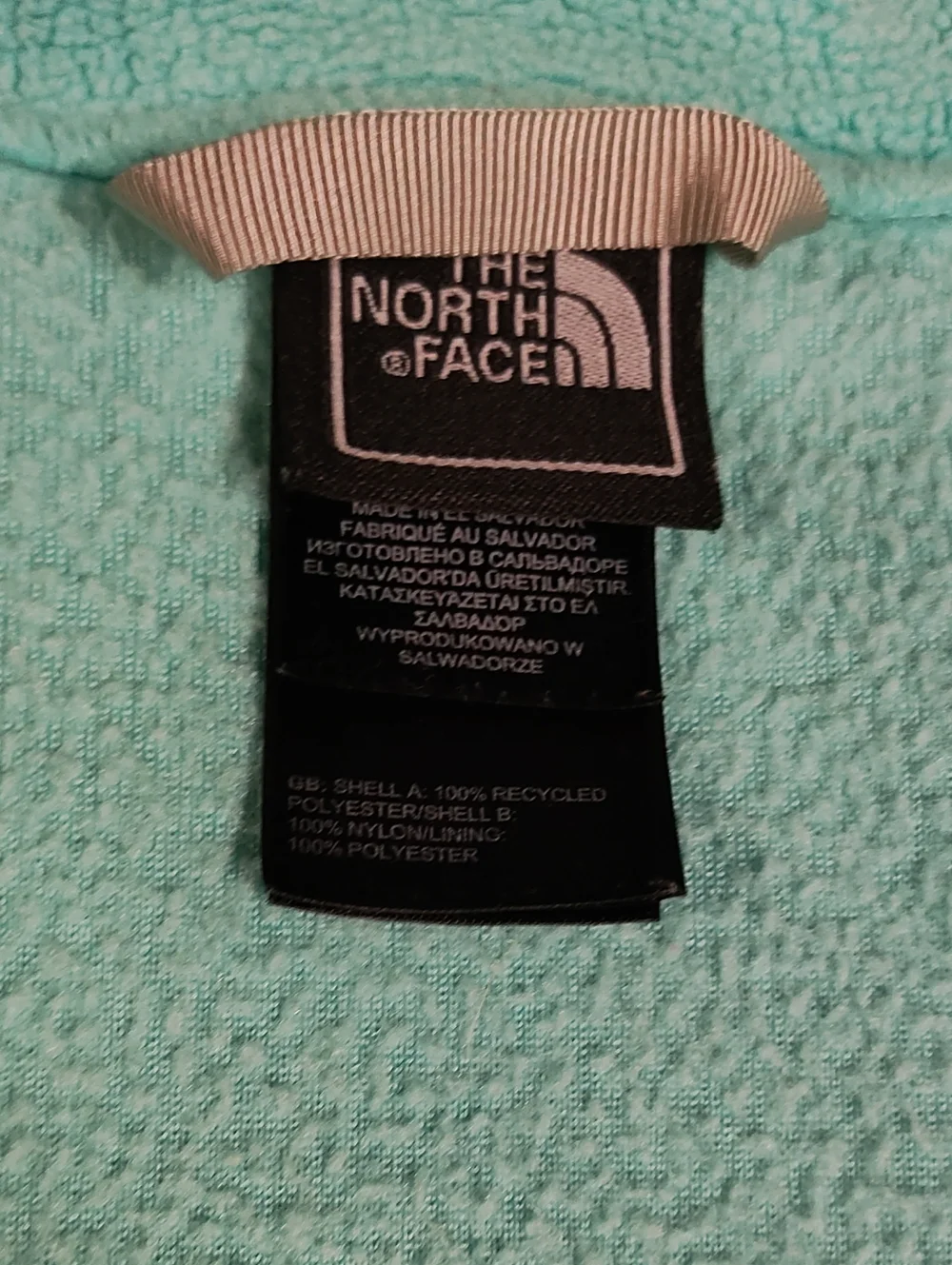 THE NORTH FACE | Girls Teal and Gray Ski Fleece Jacket | READ DESCRIPTION